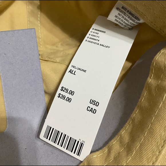 Urban Outfitters Sporting Club Baseball Hat NWT - Yellow - Picture 4 of 5